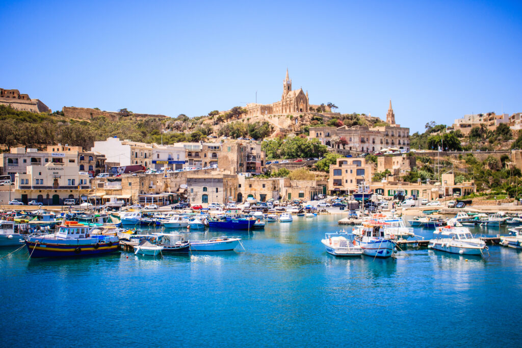 Beautiful,View,On,Gozo,Island,From,A,Boat,,Postcard,Style,